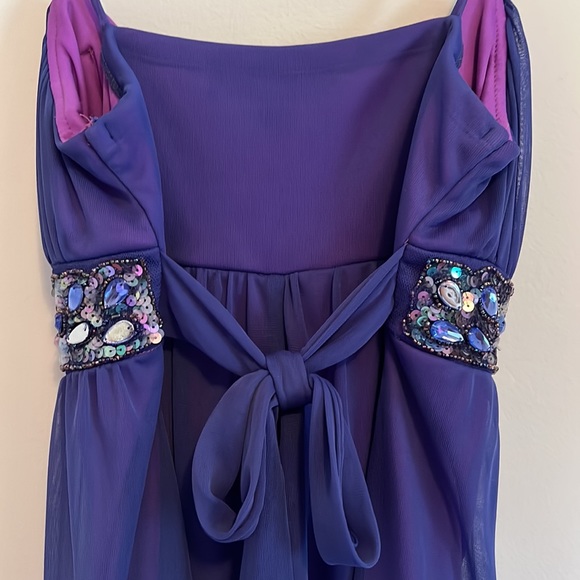 City Studio Purple Cocktail Dress - Picture 5 of 5